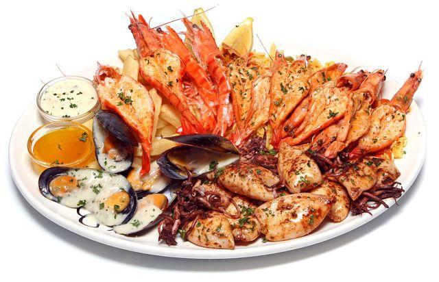 Calamari, prawns and mussels