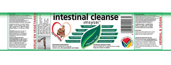 Intestinal Cleanse Label