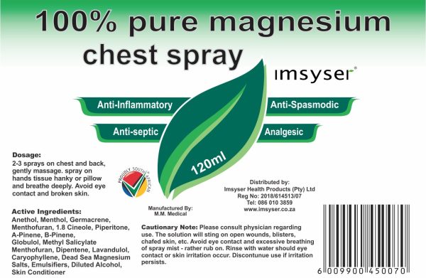 Chest Spray Label