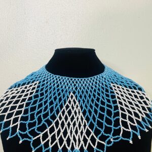 Blue and white Beads