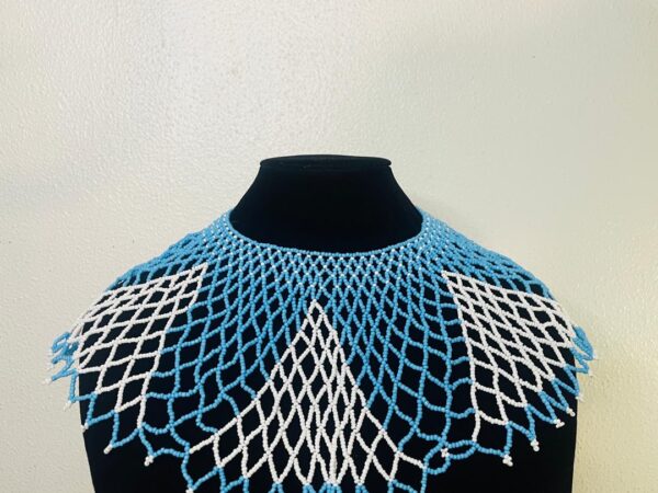 Blue and white Beads