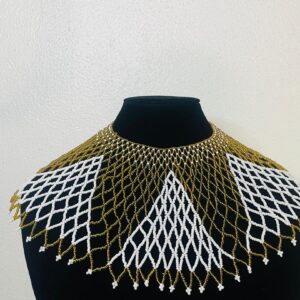 Gold and White Beads