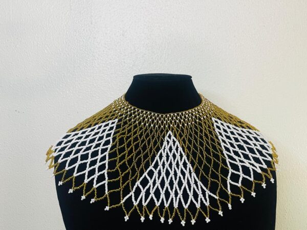Gold and White Beads