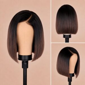 Peruvian 6x4 pre-cut Straight Lace Wig Hazelnut 12Inch